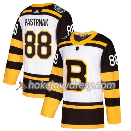 Pánské Hokejový Dres Boston Bruins David Pastrnak 88 2019 Winter Classic Adidas Bílá Authentic